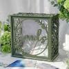 image:imageOurWarm Green Wedding Card Box for Receptions PVC Gift Card Box for Wedding with Acrylic Windows Envelope Money Gift Box for Anniversary Bridal Baby Showers Graduation Birthday Party