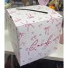 image:imageOurWarm White Wedding Card Box Pink Bow Gift Card Box for Party Wedding Reception Birthday Graduation Baby Shower Raffle