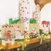 image:imageOurWarm 24 Pack Christmas Gift Bags with Matching Tags Kraft Holiday Gifts Bags with Festive Prints 9x7x4 Sturdy Christmas Goodie bags with Handle for Gifts to GiveParty FavorsGifts Wrapping