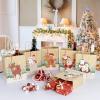 image:imageOurWarm 24 Pack Christmas Gift Bags with Matching Tags Kraft Holiday Gifts Bags with Festive Prints 9x7x4 Sturdy Christmas Goodie bags with Handle for Gifts to GiveParty FavorsGifts Wrapping