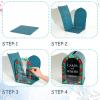 image:imageOurWarm Wooden Wedding Card Box for Party Navy Blue Gift Card Boxes with Acrylic Enamel Arch Window for Cards gift card box for Bridal Shower Baby Shower Graduation Party and Wedding Decor