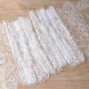 image:imageOurWarm 120in x 14in Vintage Wedding Lace Overlay Table Runner White Floral Lace Table Runners Chair Sash for Rustic Chic Boho Wedding Table Decor Baby amp Bridal Shower Party Decor