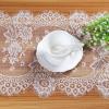 image:imageOurWarm 28 x 120 Inches Vintage Lace Wedding Table Runner White Floral Lace Table Runners for Rustic Chic Wedding Reception Table Decor Boho Wedding Bridal Shower Party Decorations