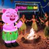 image:imageOurWarm 5FT Hawaiian Tropic Luau Party Decorations Inflatable Pig with Builtin LED Lights amp Blower Summer Blow Up Pig Dancing in Hula Skirt Tropical Inflatable for Yard Garden Beach Outdoor Decor