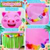image:imageOurWarm 5FT Hawaiian Tropic Luau Party Decorations Inflatable Pig with Builtin LED Lights amp Blower Summer Blow Up Pig Dancing in Hula Skirt Tropical Inflatable for Yard Garden Beach Outdoor Decor