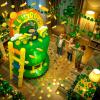 image:imageOurWarm 6FT St Patricks Day Inflatables Outdoor Decorations St Patricks Day Blow Up Inflatable Leprechaun Trap with Rainbow Pot of Gold Shamrock Ladder Saint Patricks Day Yard Garden Lawn Decor
