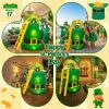 image:imageOurWarm 6FT St Patricks Day Inflatables Outdoor Decorations St Patricks Day Blow Up Inflatable Leprechaun Trap with Rainbow Pot of Gold Shamrock Ladder Saint Patricks Day Yard Garden Lawn Decor