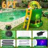 image:imageOurWarm 6FT St Patricks Day Inflatables Outdoor Decorations St Patricks Day Blow Up Inflatable Leprechaun Trap with Rainbow Pot of Gold Shamrock Ladder Saint Patricks Day Yard Garden Lawn Decor