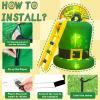 image:imageOurWarm 6FT St Patricks Day Inflatables Outdoor Decorations St Patricks Day Blow Up Inflatable Leprechaun Trap with Rainbow Pot of Gold Shamrock Ladder Saint Patricks Day Yard Garden Lawn Decor