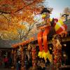 image:imageOurWarm 8FT Thanksgiving Inflatables Outdoor Decorations Sitting Inflatable Turkey Thanksgiving Blow ups for Outside with LED Lights Cute Turkey Decorations Outdoor for Roof Yard Party