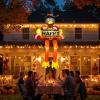 image:imageOurWarm 8FT Thanksgiving Inflatables Outdoor Decorations Sitting Inflatable Turkey Thanksgiving Blow ups for Outside with LED Lights Cute Turkey Decorations Outdoor for Roof Yard Party