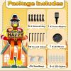image:imageOurWarm 8FT Thanksgiving Inflatables Outdoor Decorations Sitting Inflatable Turkey Thanksgiving Blow ups for Outside with LED Lights Cute Turkey Decorations Outdoor for Roof Yard Party
