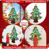 image:imageOurWarm DIY Felt Christmas Tree with 30pcs Glitter Ornaments 35 FT Felt Christmas Tree Set for Toddlers Xmas Gifts for Kids Christmas Crafts Home Door Wall Hanging Christmas Decorations