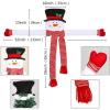 image:imageOurWarm Snowman Christmas Tree Topper Large Snowman Tree Topper with Top Hat Scarf Hugger for Christmas Holiday Winter Home Wonderland Party Decoration Ornament Supplies