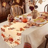 image:imageOurWarm 15 x 67 Inch Embroidered Maple Leaves Table Runner Handmade Table Cover for Fall and Thanksgiving Party Decoration