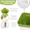 image:imageOurWarm Self Watering Pots for Indoor Plants 6 Pack 105 Inch Plastic Window Herb Planter Box with Water Level Indicator Modern Decorative Windowsill Planters for Herbs Flowers Seedlings3 Pack
