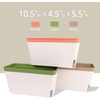 image:imageOurWarm Self Watering Pots for Indoor Plants 6 Pack 105 Inch Plastic Window Herb Planter Box with Water Level Indicator Modern Decorative Windowsill Planters for Herbs Flowers Seedlings3 Pack