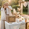 image:imagePersonalized Wooden Card Box for Wedding Bridal Shower Engagement Party  Wood Hollow Rattan Engraved Laser Customizable Name amp Date Customized Large Envelope Box Rustic Wedding Box for CardsE