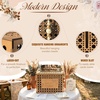 image:imagePersonalized Wooden Card Box for Wedding Bridal Shower Engagement Party  Wood Hollow Rattan Engraved Laser Customizable Name amp Date Customized Large Envelope Box Rustic Wedding Box for CardsE
