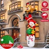 image:image12FT Christmas Inflatables Outdoor Roof Yard Decoration Funny Xmas Blow Up