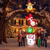 image:image12FT Christmas Inflatables Outdoor Roof Yard Decoration Funny Xmas Blow Up