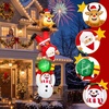 image:image12FT Christmas Inflatables Outdoor Roof Yard Decoration Funny Xmas Blow Up