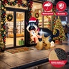 image:imageOurWarm 5FT Funny Christmas Inflatables Outdoor Decoration Christmas Dog Pooping Inflatable Holding Gingerbread Christmas Blow Ups with LED Lights for Xmas Lawn Garden Party Indoor Outdoor Decor