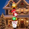 image:image12FT Christmas Inflatables Outdoor Roof Yard Decoration Funny Xmas Blow Up