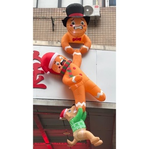 image:imageDog Biting Gingerbread Inflatable with LED Lights