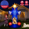 image:imageOurWarm 7FT Christmas Inflatables Cross Inflatable Nativity Scene Outdoor