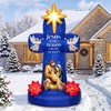 image:imageOurWarm 7FT Christmas Inflatables Cross Inflatable Nativity Scene Outdoor