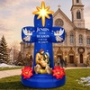 image:imageOurWarm 7FT Christmas Inflatables Cross Inflatable Nativity Scene Outdoor