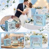 image:imageOurWarm Wedding Card Box with Acrylic Window Blue Card Box for Party DecorBlue