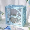 image:imageOurWarm Wedding Card Box with Acrylic Window Blue Card Box for Party DecorBlue