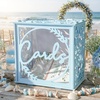 image:imageOurWarm Wedding Card Box with Acrylic Window Blue Card Box for Party DecorBlue