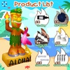 image:imageSummer Tiki Inflatables with Flamingo for Luau Hawaiian Party Decorations
