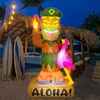 image:imageSummer Tiki Inflatables with Flamingo for Luau Hawaiian Party Decorations