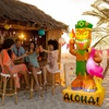 image:imageSummer Tiki Inflatables with Flamingo for Luau Hawaiian Party Decorations