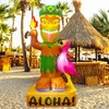 image:imageSummer Tiki Inflatables with Flamingo for Luau Hawaiian Party Decorations