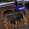 image:imageCustomized Wooden Card Box for Wedding Reception with Names and Date