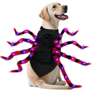 image:imageOurWarm Dog Halloween Costumes Adjustable Medium Large Dog Spider CostumeRed