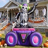 image:imageOurWarm 6FT Halloween Inflatables Skeleton DJ with Music Outdoor Decoration