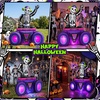 image:imageOurWarm 6FT Halloween Inflatables Skeleton DJ with Music Outdoor Decoration