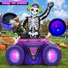 image:imageOurWarm 6FT Halloween Inflatables Skeleton DJ with Music Outdoor Decoration