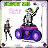 image:imageOurWarm 6FT Halloween Inflatables Skeleton DJ with Music Outdoor Decoration