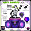 image:imageOurWarm 6FT Halloween Inflatables Skeleton DJ with Music Outdoor Decoration