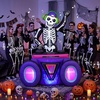 image:imageOurWarm 6FT Halloween Inflatables Skeleton DJ with Music Outdoor Decoration