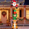 image:image75FT Elf Reindeer  3FT Santa Claus Inflatable Christmas Decorations