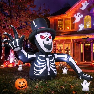 image:image10FT Giant Led Lighted Halloween Inflatables Skeleton for Roof Garden10FT
