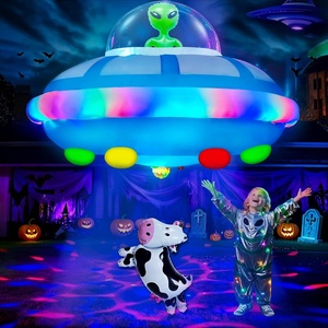 image:imageOurWarm 12FT Halloween Inflatables Outdoor Decorations Halloween Blow Ups4FT Halloween Inflatable